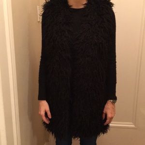 H&M Long Shag Fur Faux Fur Vest *Worn Once*